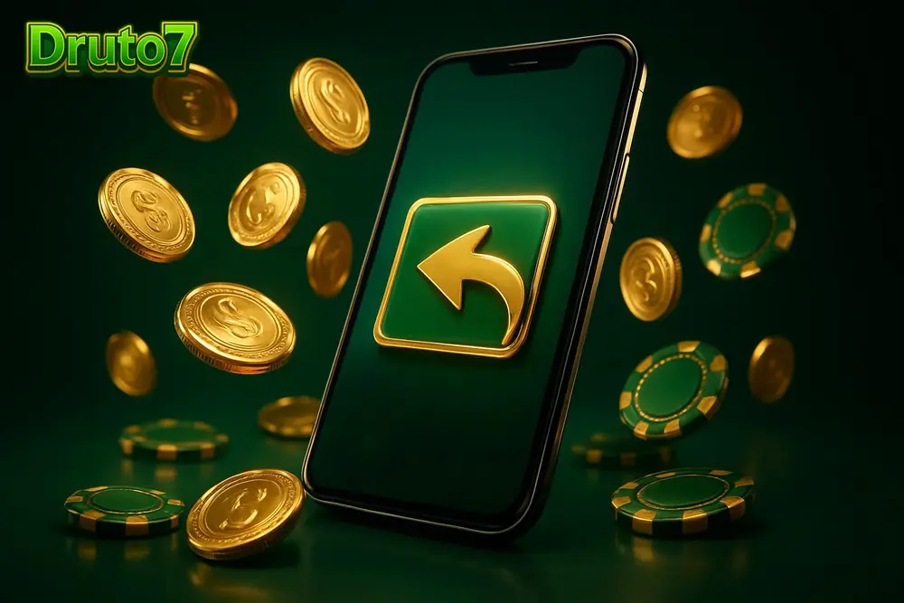 Druto7 bKash deposit — a mobile wallet app paying out with falling gold coins and casino chips Druto7 bKash deposit — a mobile wallet app paying out with falling gold coins and casino chips